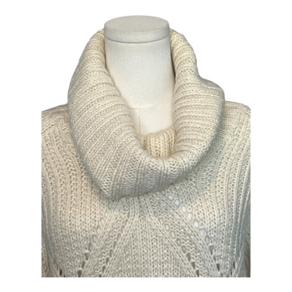 NWOT JCP cream acrylic wool-blend tunic sweater – size S - Picture 2 of 8